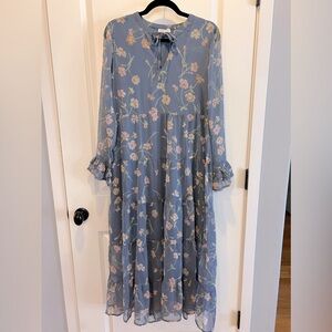 Patrons of Peace Floral Long Sleeve Maxi Dress